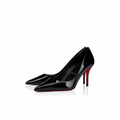 Christian Louboutin Miss Z 80 mm Pumps in Black Patent Calf Leather