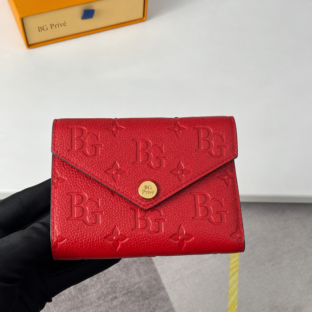Victorine Wallet in Scarlet Monogram Empreinte Leather