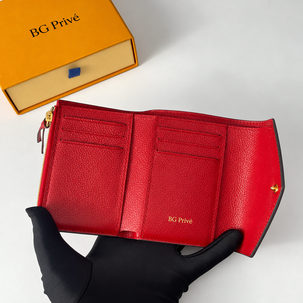 Victorine Wallet in Scarlet Monogram Empreinte Leather