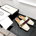 Peyton Mules in Mystic White with Web