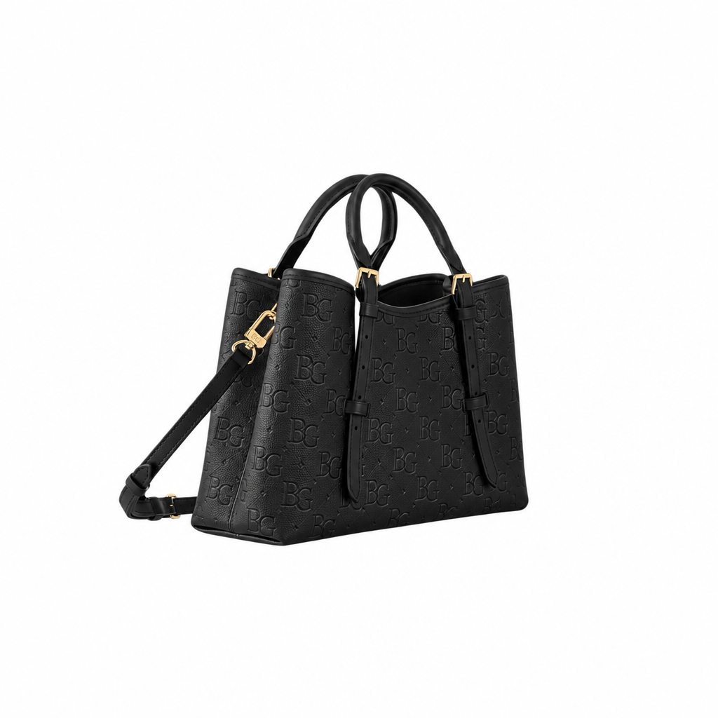 Babylone Tote PM Black Monogram Empreinte Leather