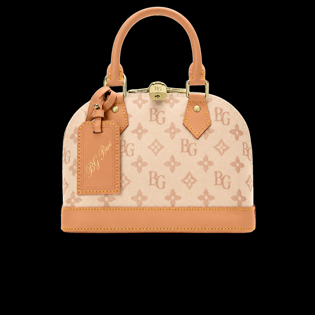 Alma BB Top-Handle Bag in Monogram Origine Canvas