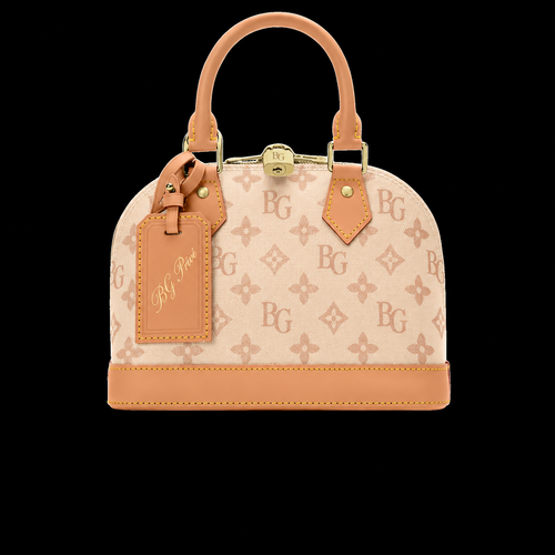 Alma BB Top-Handle Bag in Monogram Origine Canvas