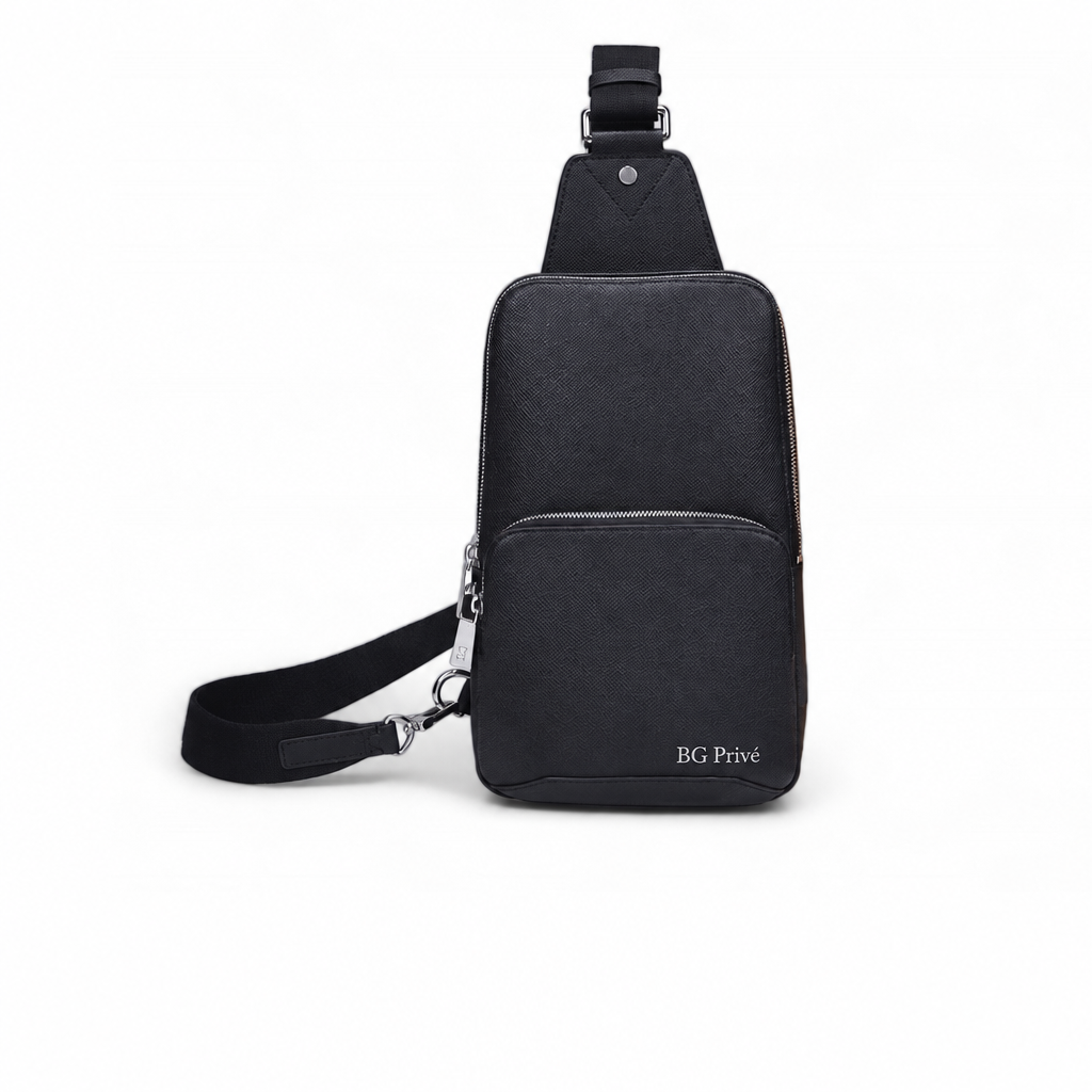 Avenue Bag in Black Taiga Leather