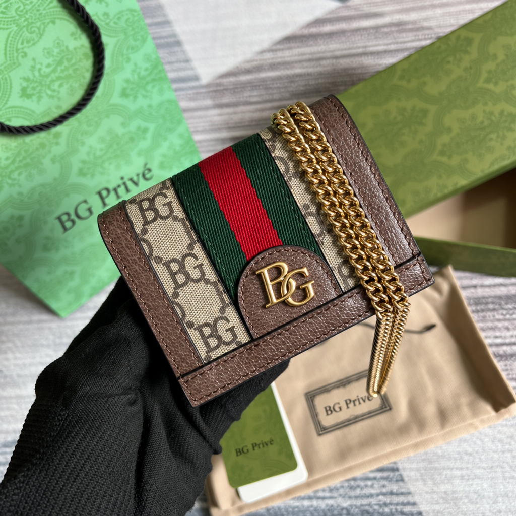 Ophidia Wallet Card Case on a Chain