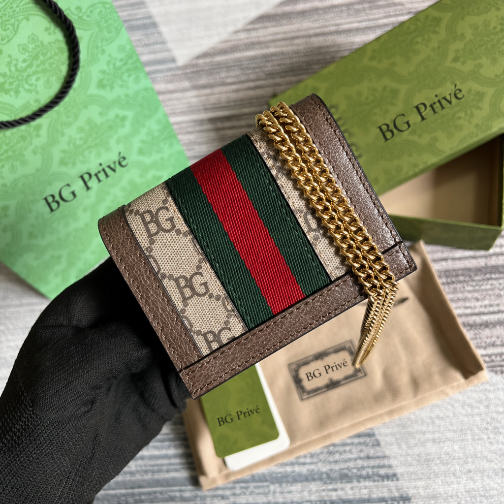 Ophidia Wallet Card Case on a Chain