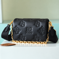 Bubblegram Wallet on Strap in Black
