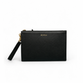 Animalier Pouch Black Leather Wristlet 523684