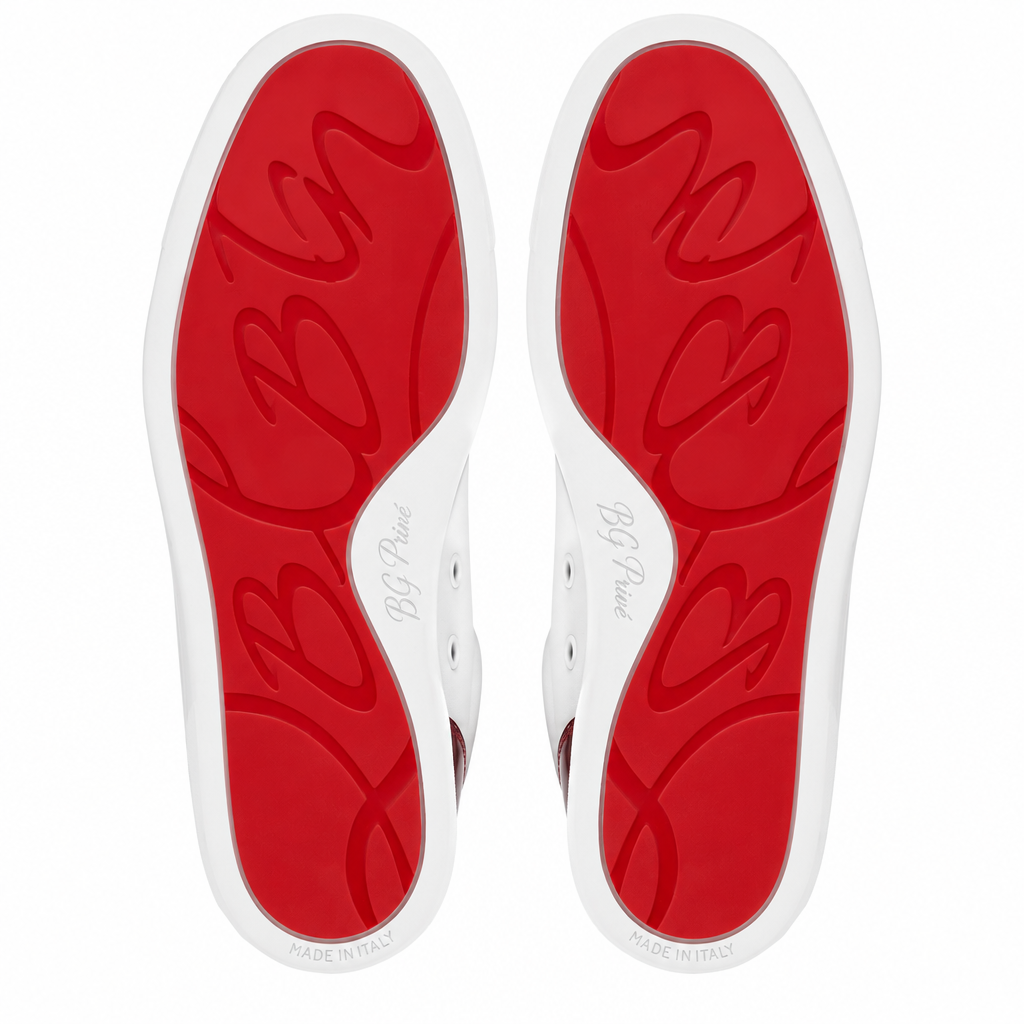 Christian Louboutin Fun Louis Junior Sneakers - White Leather