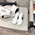 Women's Ace Bee Sneakers in White Leather