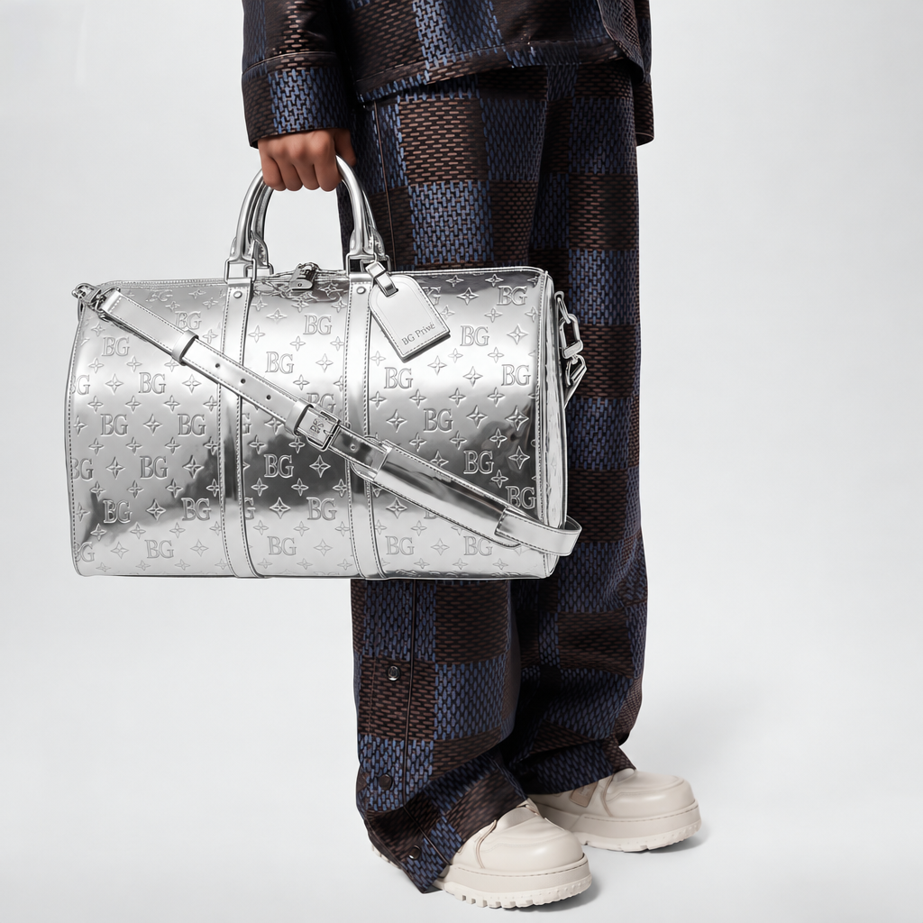 Keepall Bandoulière 45 Silver Monogram Mirror