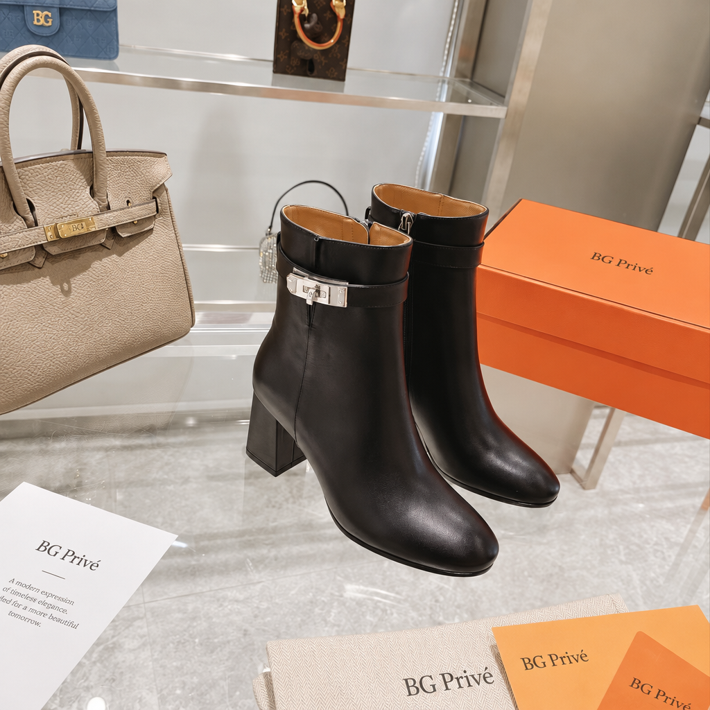 Saint Germain Ankle Boots in Noir