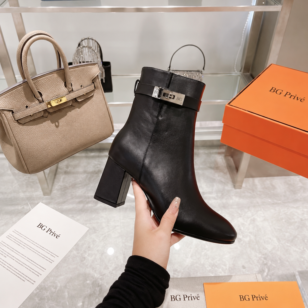 Saint Germain Ankle Boots in Noir