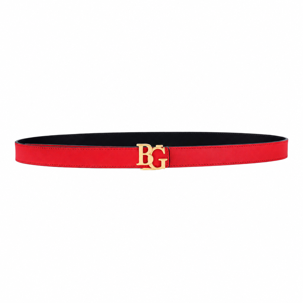Iconic-Style 25 mm Reversible Red/Black Belt