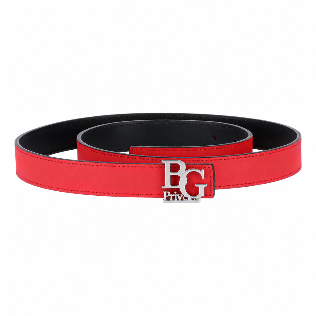 Iconic-Style 25 mm Reversible Red/Black Belt